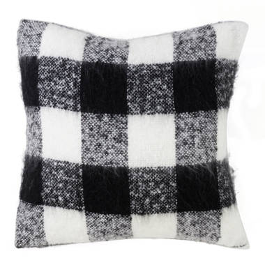 Black and white checkered outdoor pillows hot sale